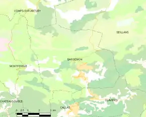 Poziția localității Bargemon