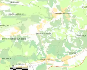 Poziția localității Besse-sur-Issole