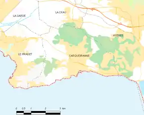 Poziția localității Carqueiranne