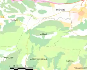 Poziția localității La Celle