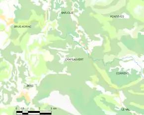 Poziția localității Châteauvert