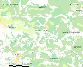 Poziția localității Entrecasteaux