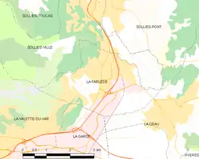 Poziția localității La Farlède