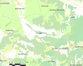 Poziția localității Fox-Amphoux