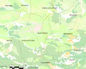 Poziția localității Montferrat