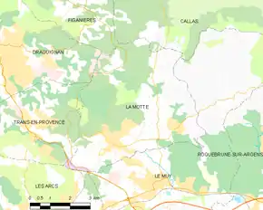 Poziția localității La Motte