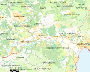 Poziția localității Le Muy