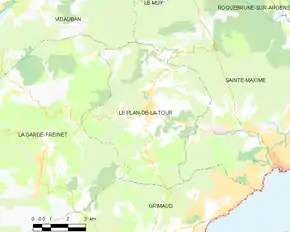 Poziția localității Le Plan-de-la-Tour
