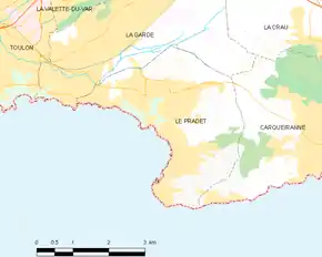 Poziția localității Le Pradet