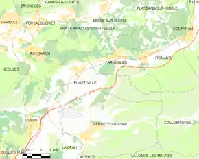 Poziția localității Puget-Ville