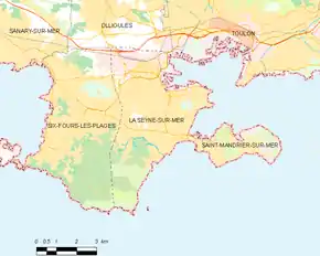 Poziția localității La Seyne-sur-Mer