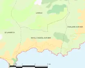 Poziția localității Rayol-Canadel-sur-Mer