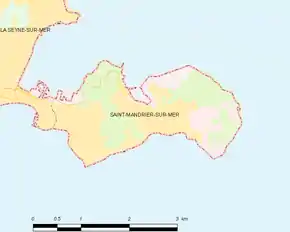 Poziția localității Saint-Mandrier-sur-Mer