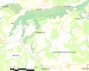 Poziția localității Caseneuve
