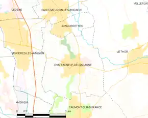 Poziția localității Châteauneuf-de-Gadagne