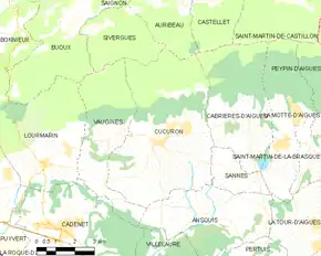 Poziția localității Cucuron