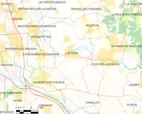 Poziția localității Le Thor