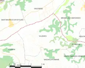 Poziția localității Villedieu