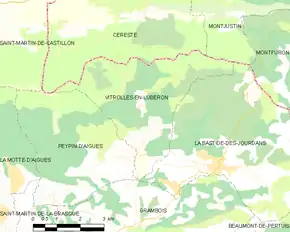 Poziția localității Vitrolles-en-Luberon