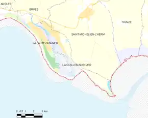 Poziția localității L'Aiguillon-sur-Mer