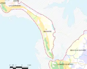 Poziția localității Barbâtre