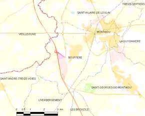 Poziția localității Boufféré