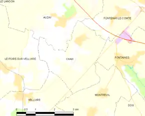 Poziția localității Chaix