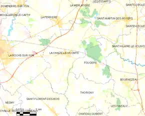Poziția localității La Chaize-le-Vicomte
