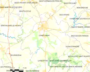 Poziția localității Chantonnay