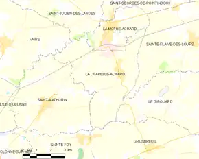 Poziția localității La Chapelle-Achard