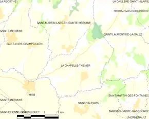 Poziția localității La Chapelle-Thémer