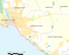 Poziția localității Château-d'Olonne