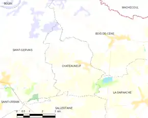 Poziția localității Châteauneuf