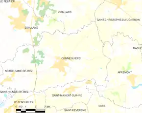 Poziția localității Commequiers