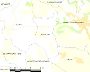 Poziția localității La Couture