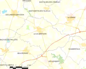 Poziția localității La Gaubretière