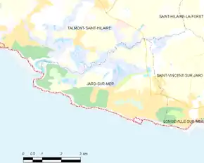 Poziția localității Jard-sur-Mer