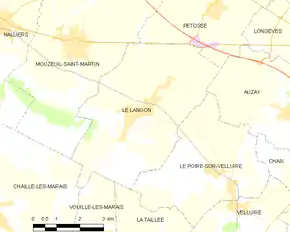 Poziția localității Le Langon