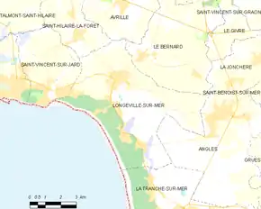 Poziția localității Longeville-sur-Mer