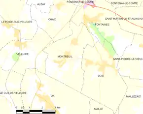Poziția localității Montreuil