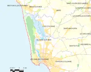 Poziția localității Olonne-sur-Mer