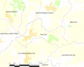 Poziția localității Palluau