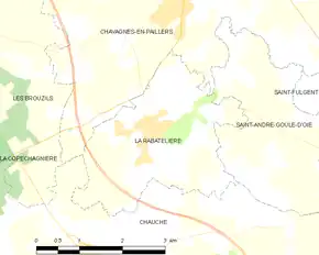 Poziția localității La Rabatelière