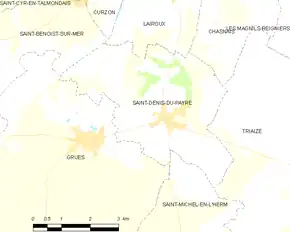 Poziția localității Saint-Denis-du-Payré