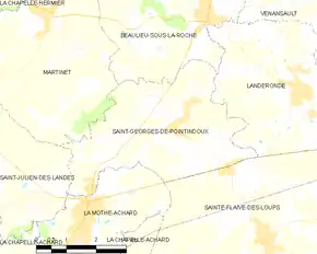 Poziția localității Saint-Georges-de-Pointindoux