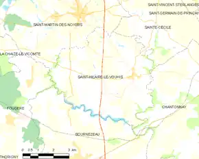 Poziția localității Saint-Hilaire-le-Vouhis