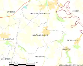 Poziția localității Saint-Malô-du-Bois