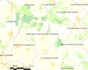 Poziția localității Saint-Martin-Lars-en-Sainte-Hermine
