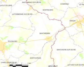 Poziția localității Saint-Mesmin