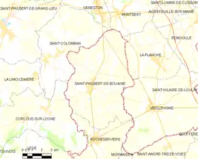 Poziția localității Saint-Philbert-de-Bouaine